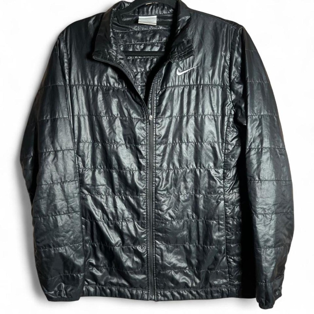 Nike Golf Women's Black Quilted Lightweight Full Zip Jacket Size L
